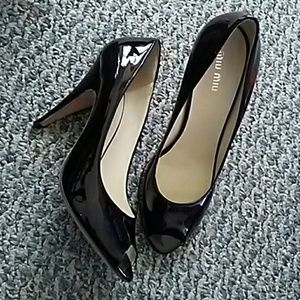 Miu Miu patent leather dress shoes